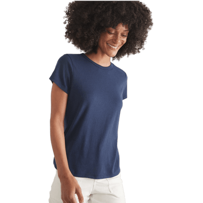 Marine Layer Women's Re-Spun Signature Crew - T-Shirts - SwagWear