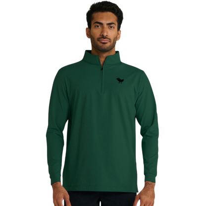 Men’s Quarterzip - Evergreen Heather / S - Pullovers