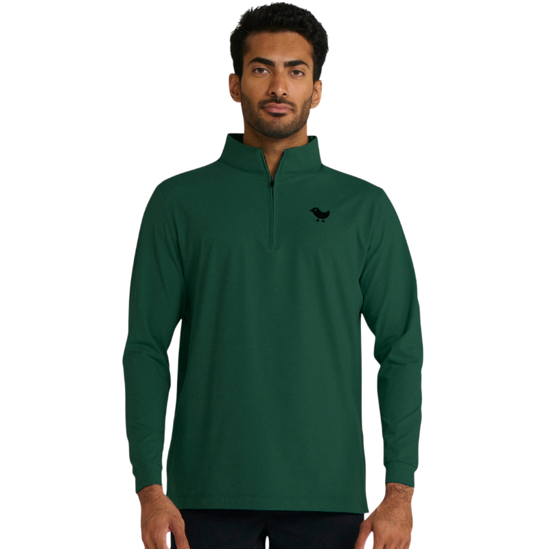 Men’s Quarterzip - Evergreen Heather / S - Pullovers
