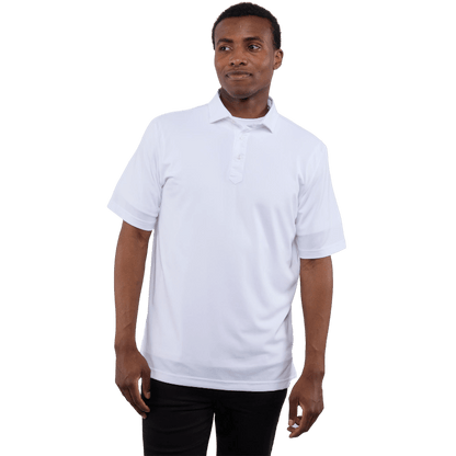 Men's STITCH® Solid Short Sleeve Pique Polo - Polos - SwagWear