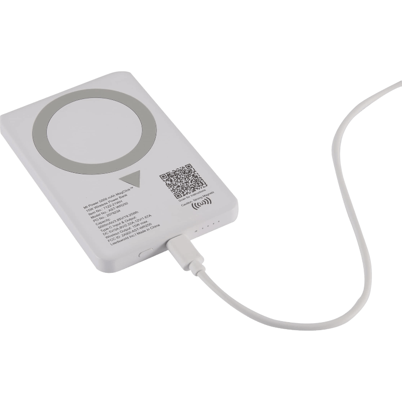 MI Power 5000 mAh MagClick™ 15W Wireless Power Bank - Wireless Power Banks - SwagWear