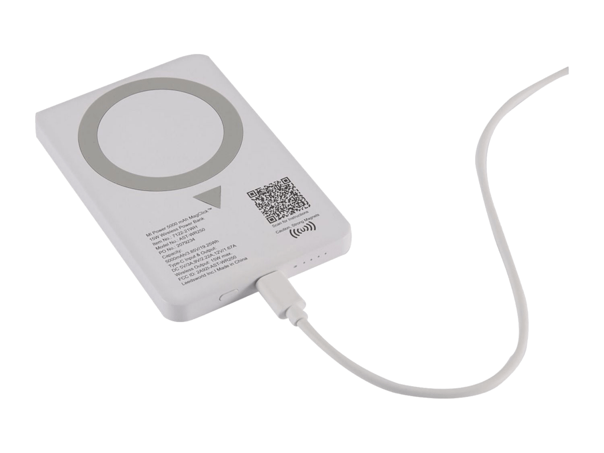 MI Power 5000 mAh MagClick™ 15W Wireless Power Bank - Wireless Power Banks - SwagWear