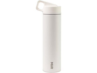 MiiR® Vacuum Insulated Wide Mouth Leakproof Straw Lid Bottle - 20 Oz. - White Powder / 20oz - Water Bottles w/Straw