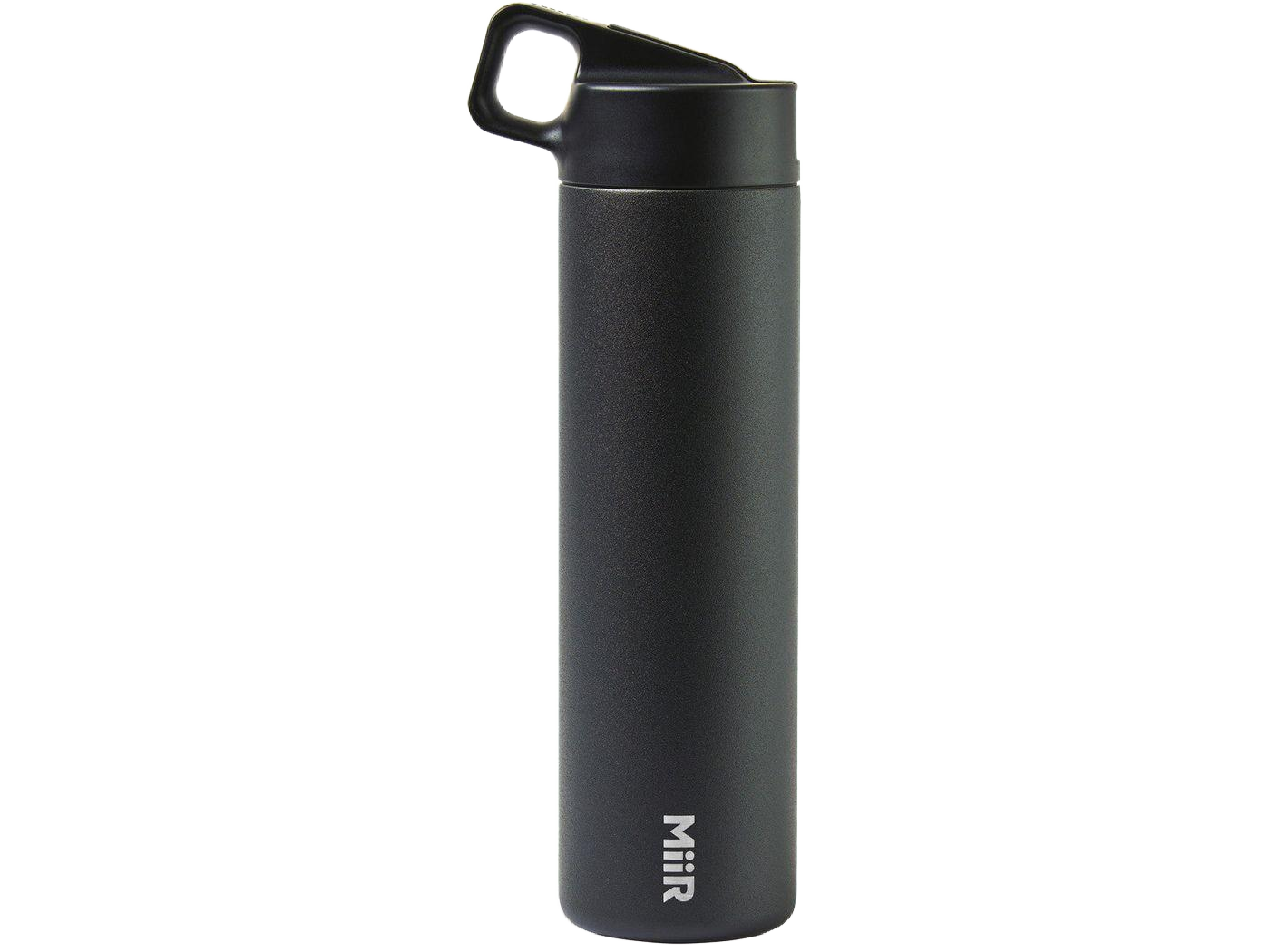 MiiR® Vacuum Insulated Wide Mouth Leakproof Straw Lid Bottle - 20 Oz. - Black Powder / 20oz - Water Bottles w/Straw