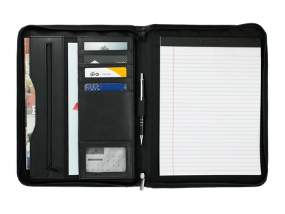 Millennium Leather Zippered Padfolio with FSC® Mix Paper - Zippered Padfolios