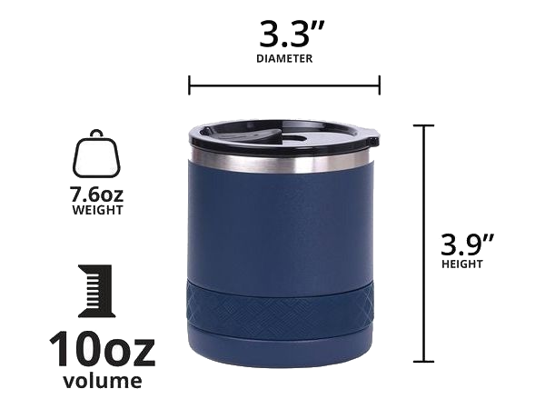 Elemental Recess 10oz Rocks Tumbler - Navy Blue