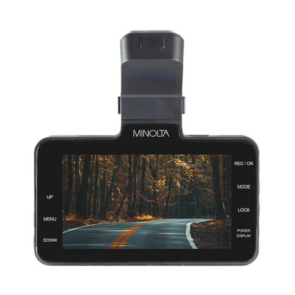 Minolta 1080P Dash Cam W/3.0" LCD