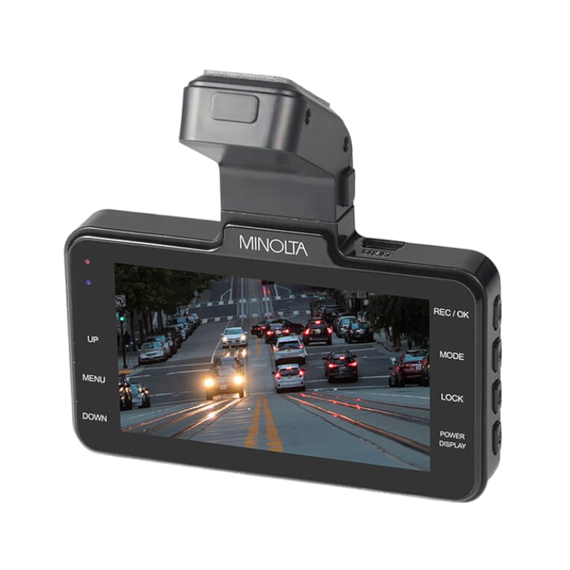 Minolta 1080P Dash Cam W/3.0" LCD