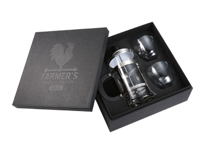 Modena Coffee Press and Glass Set - Drinkware Sets