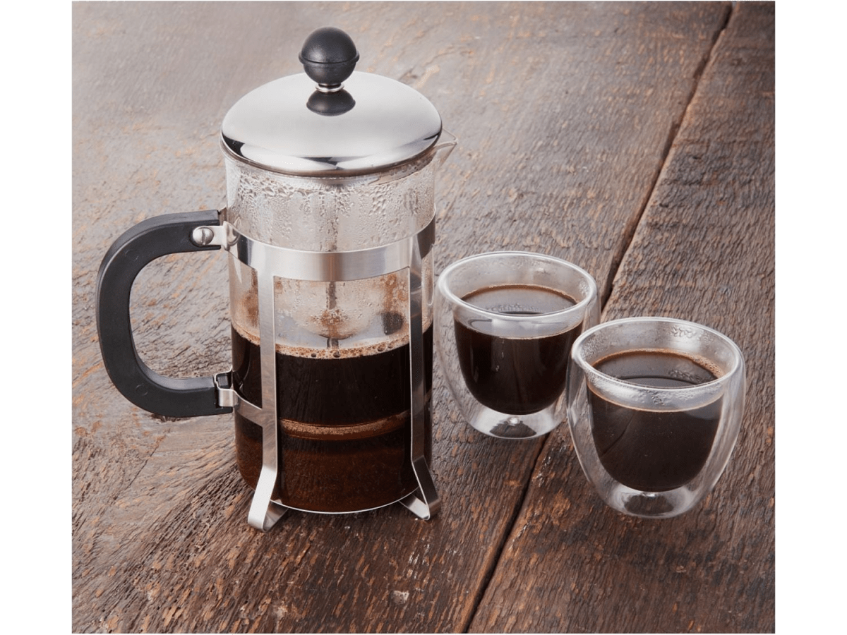 Modena Coffee Press and Glass Set - Drinkware Sets - SwagWear