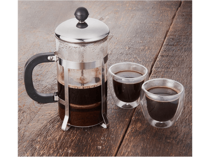 Modena Coffee Press and Glass Set - Drinkware Sets - SwagWear