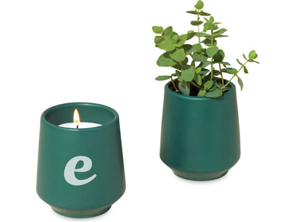 Modern Sprout® Rooted Candle - Dark Teal/Thyme - Candles