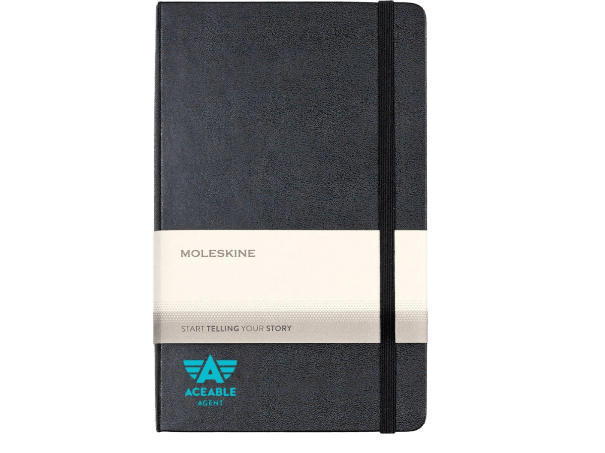 Moleskine® Hard Cover Ruled Large Expanded Notebook - Large Notebooks - SwagWear