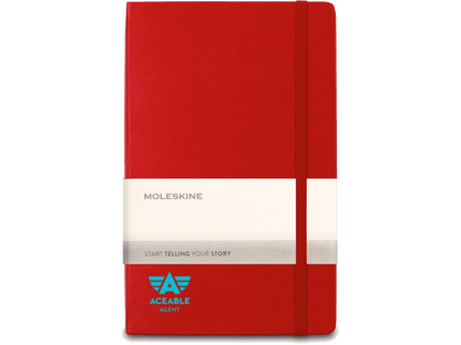 Moleskine® Hard Cover Ruled Large Expanded Notebook - Large Notebooks - SwagWear