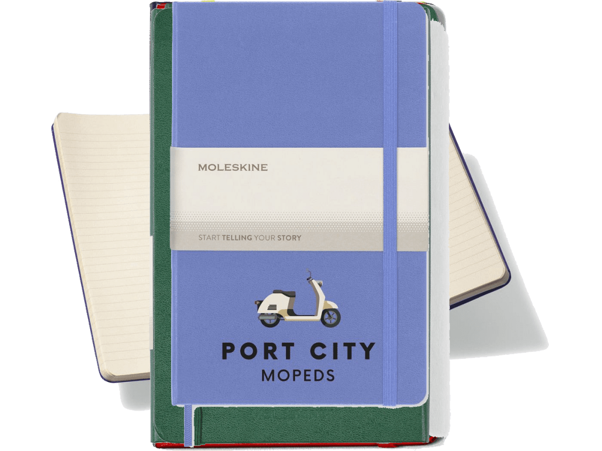 Moleskine® Hard Cover Ruled Large Notebook - Large Notebooks - SwagWear