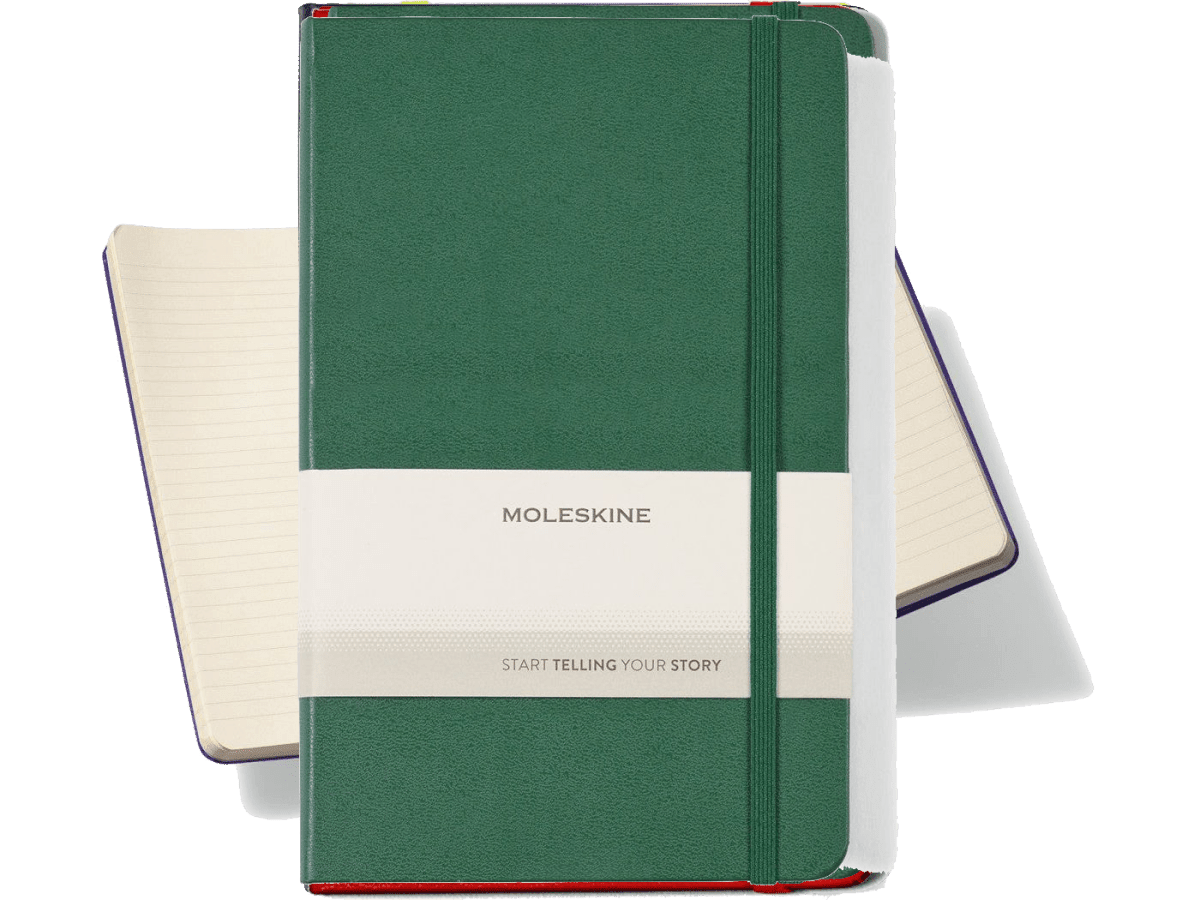 Moleskine® Hard Cover Ruled Large Notebook - Large Notebooks - SwagWear