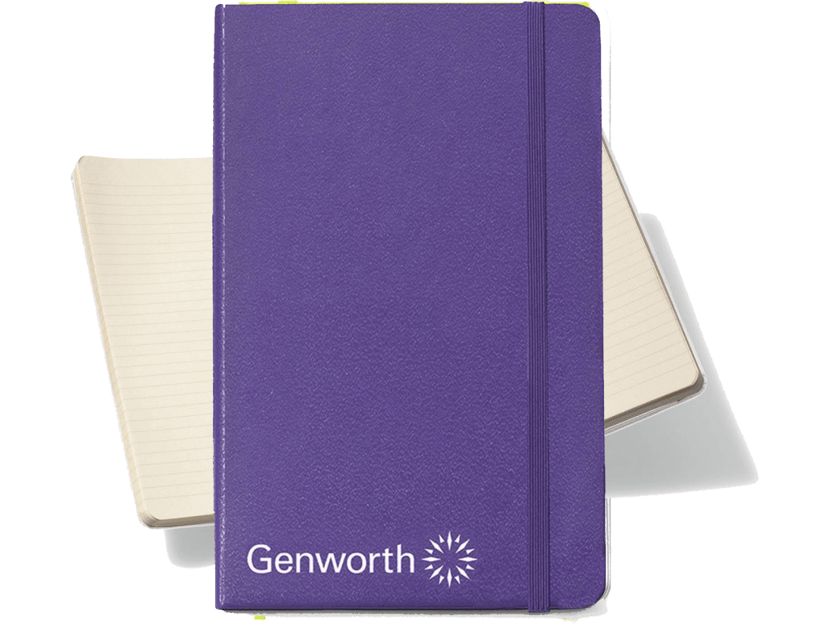 Moleskine® Hard Cover Ruled Large Notebook - Large Notebooks - SwagWear