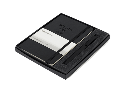 Moleskine® Medium Notebook and GO Pen Gift Set - Notebook Sets - SwagWear