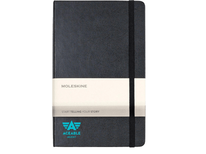 Moleskine® Hard Cover Ruled Large Expanded Notebook - Large Notebooks - SwagWear