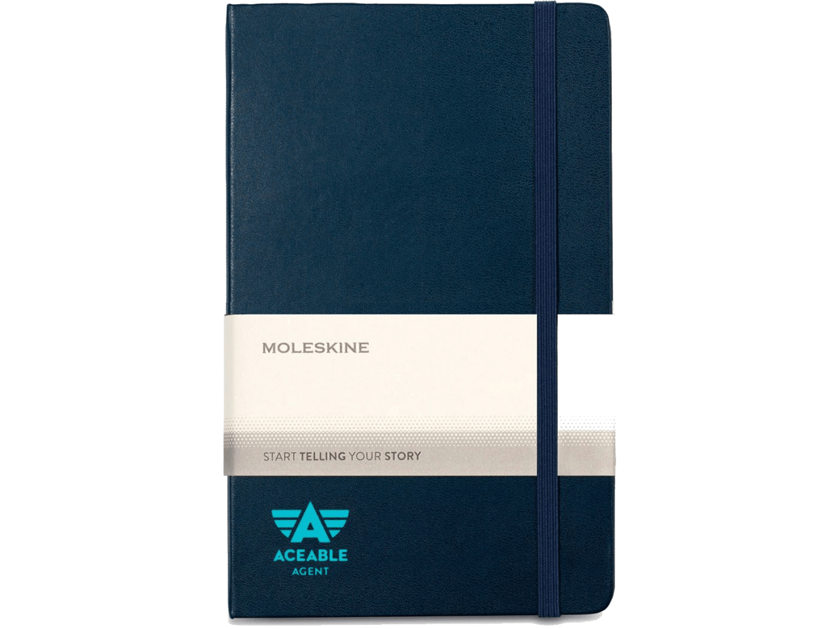 Moleskine® Hard Cover Ruled Large Expanded Notebook - Large Notebooks - SwagWear