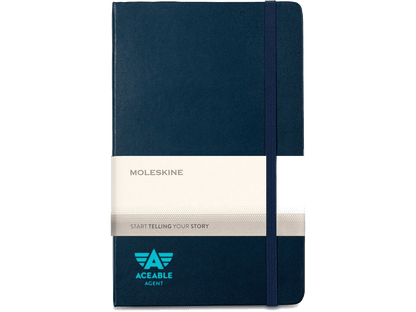 Moleskine® Hard Cover Ruled Large Expanded Notebook - Large Notebooks - SwagWear