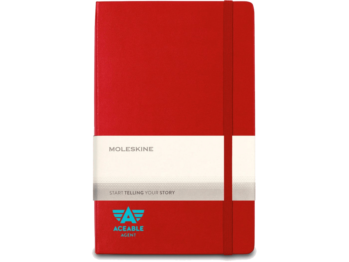 Moleskine® Hard Cover Ruled Large Expanded Notebook - Large Notebooks - SwagWear