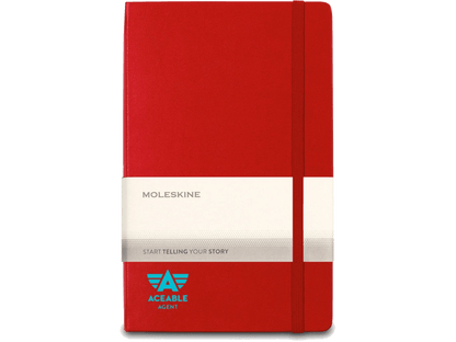 Moleskine® Hard Cover Ruled Large Expanded Notebook - Large Notebooks - SwagWear