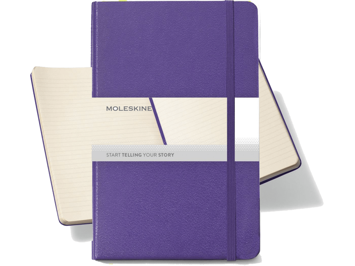 Moleskine® Hard Cover Ruled Large Notebook - Large Notebooks - SwagWear