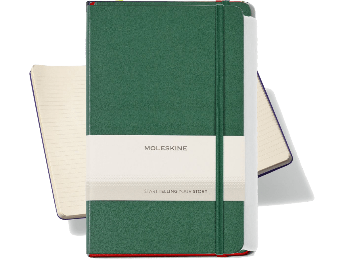 Moleskine® Hard Cover Ruled Large Notebook - Large Notebooks - SwagWear