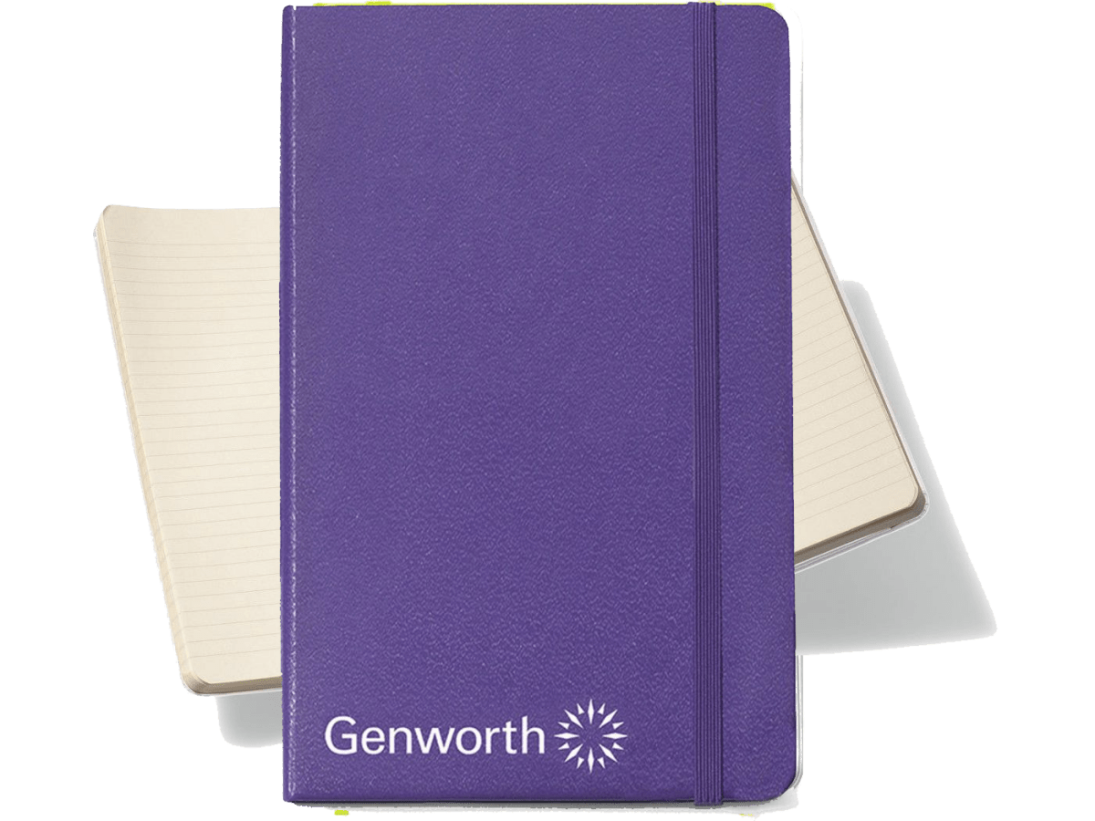 Moleskine® Hard Cover Ruled Large Notebook - Large Notebooks - SwagWear