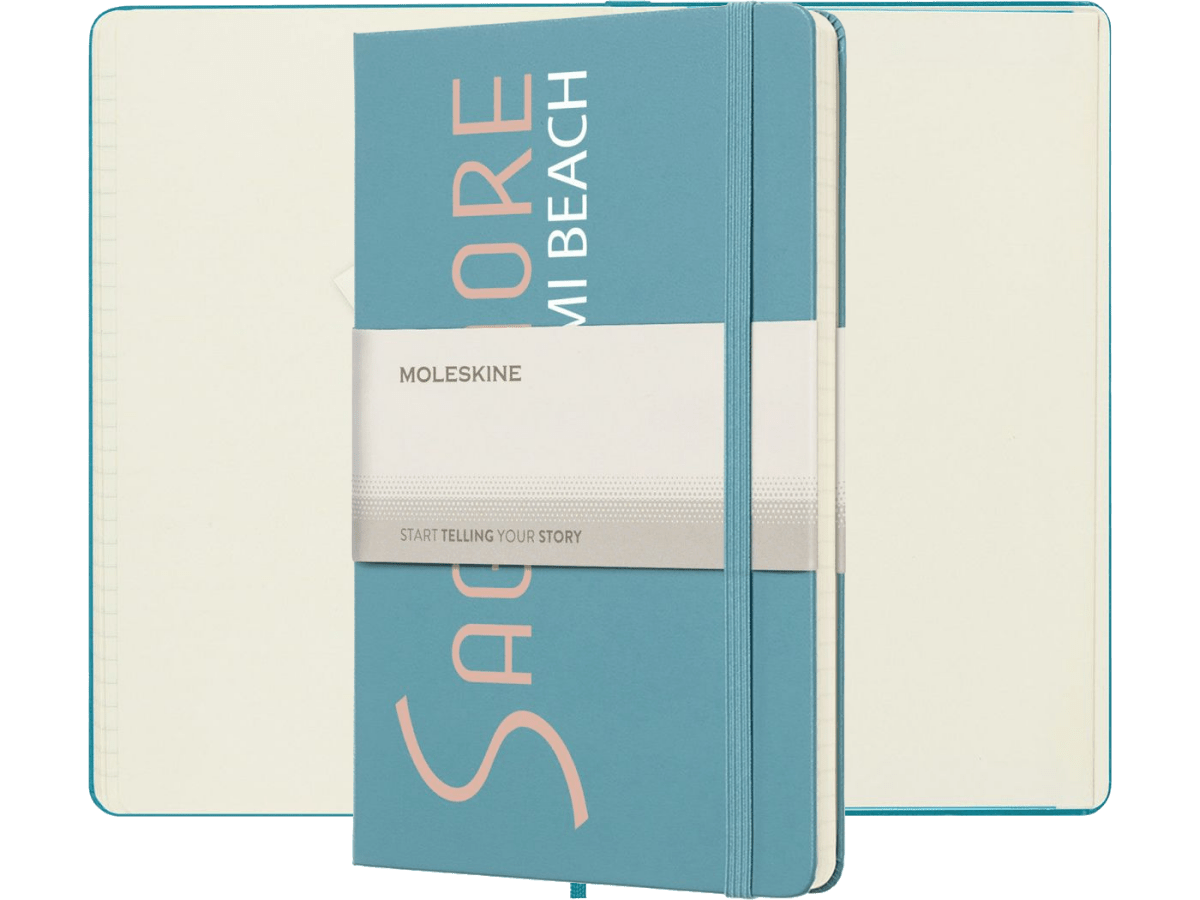 Moleskine® Hard Cover Ruled Large Notebook - Large Notebooks - SwagWear