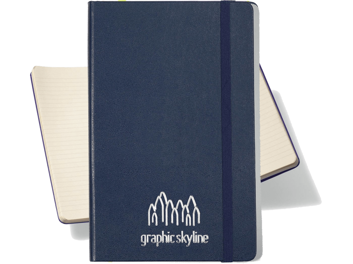 Moleskine® Hard Cover Ruled Large Notebook - Large Notebooks - SwagWear