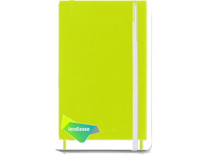 Moleskine® Hard Cover Ruled Large Notebook - Large Notebooks - SwagWear