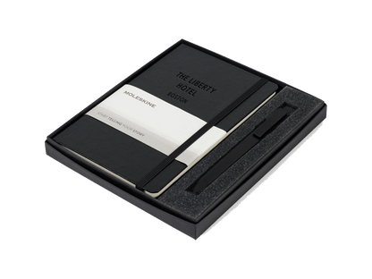 Moleskine® Medium Notebook and GO Pen Gift Set - Notebook Sets - SwagWear