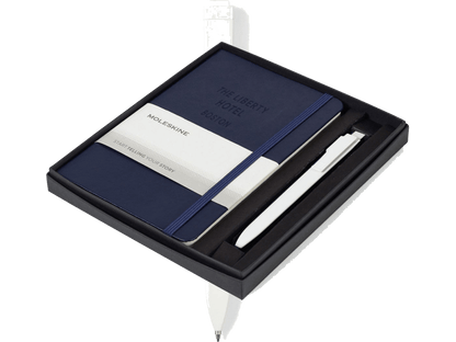 Moleskine® Medium Notebook and GO Pen Gift Set - Notebook Sets - SwagWear
