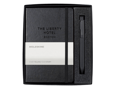 Moleskine® Medium Notebook and GO Pen Gift Set - Notebook Sets - SwagWear
