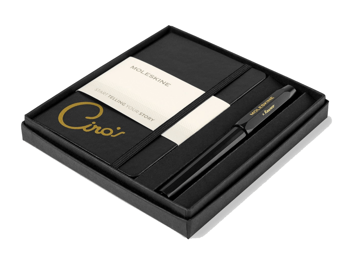 Moleskine® Pocket Notebook and Kaweco Pen Gift Set - Notebook Sets - SwagWear