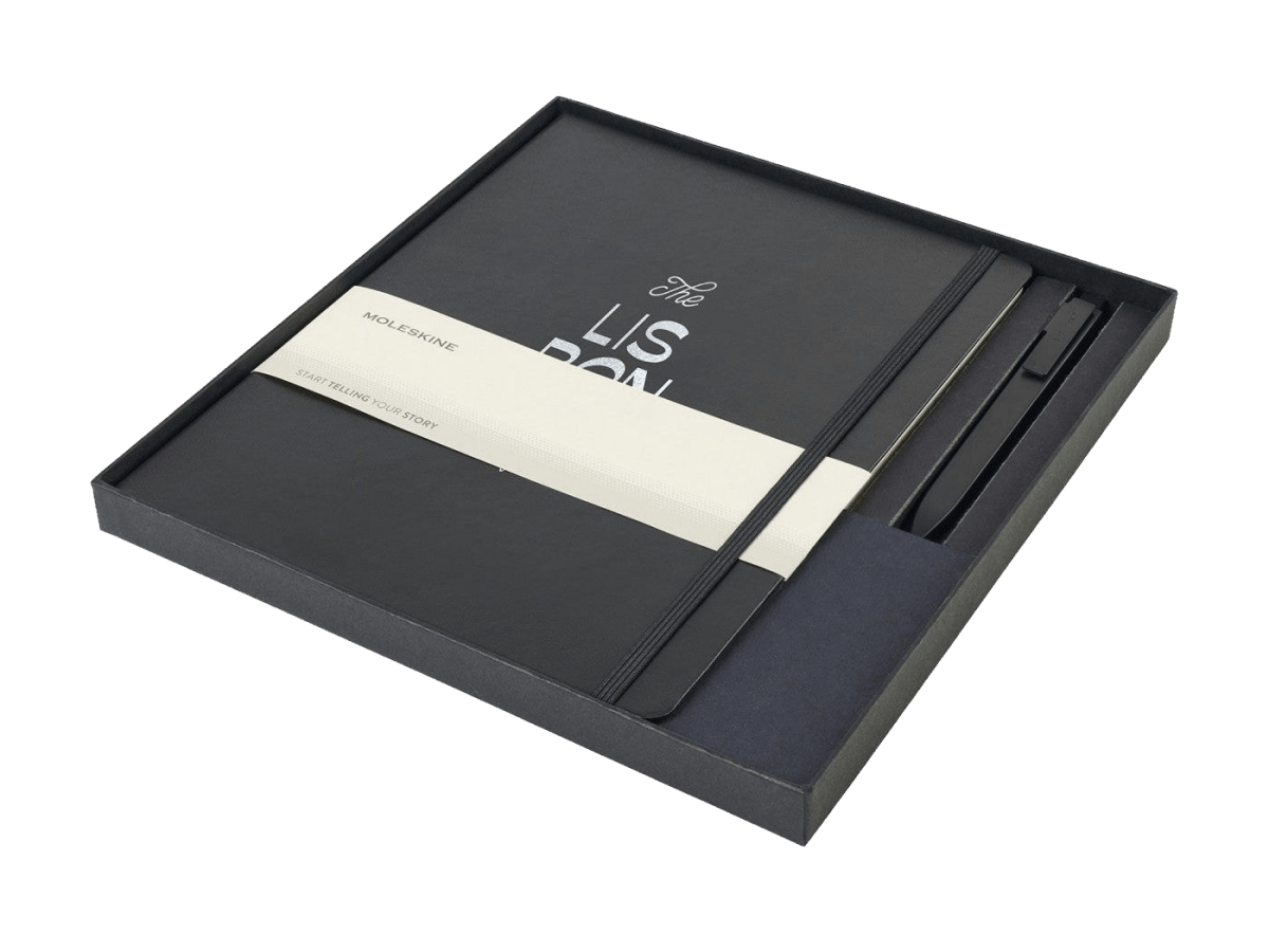 Moleskine® X - Large Notebook and GO Pen Gift Set - Notebook Sets - SwagWear