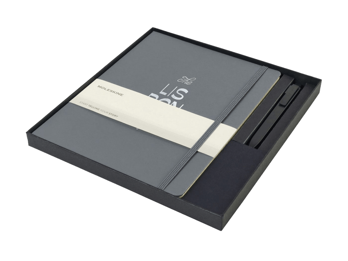 Moleskine® X - Large Notebook and GO Pen Gift Set - Notebook Sets - SwagWear