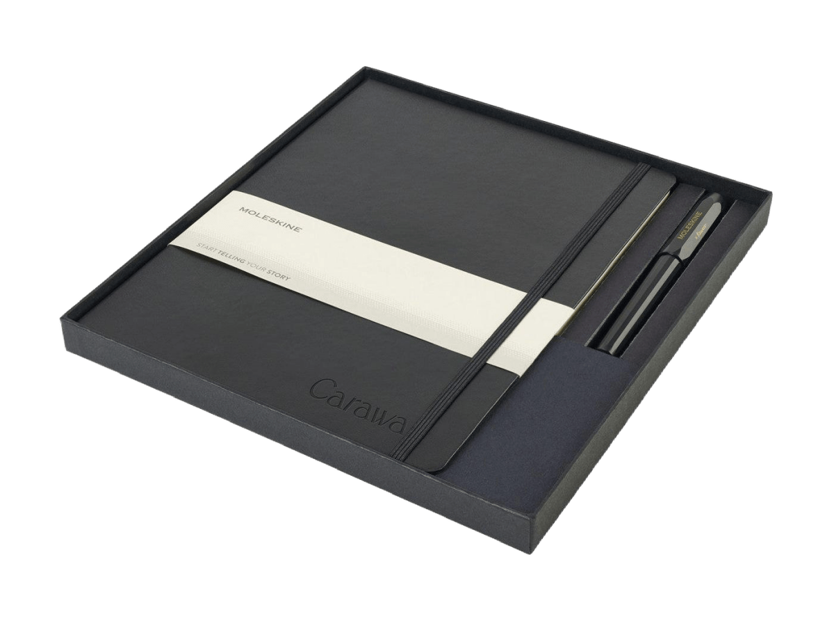 Moleskine® X - Large Notebook and Kaweco Pen Gift Set - Notebook Sets - SwagWear