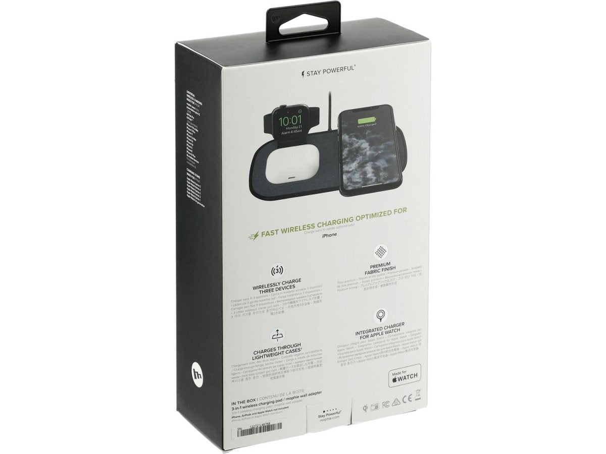 mophie® 3-in-1 Fabric Wireless Charging Pad - Charging Pads - SwagWear