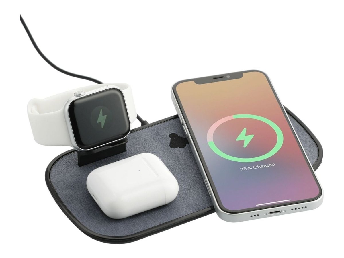 mophie® 3-in-1 Fabric Wireless Charging Pad - Charging Pads - SwagWear