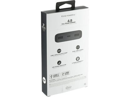 mophie® Power Boost 20,000 mAh Power Bank with USB-C Port - Black - Wireless Power Banks