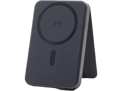 mophie® Snap + 5000 mAh Wireless Power Bank w/ Stand - Black - Wireless Power Banks