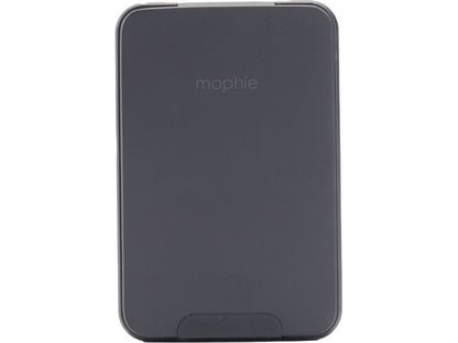 mophie® Snap + 5000 mAh Wireless Power Bank w/ Stand - Black - Wireless Power Banks
