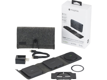 mophie® Snap + Multi-device Travel Charger - Black - Travel Chargers