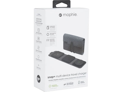 mophie® Snap + Multi-device Travel Charger - Black - Travel Chargers