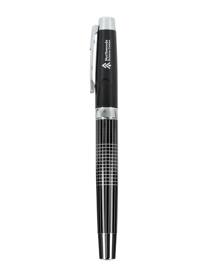 Newton Recycled Brass Gel Rollerball - Silver - Roller Ball Pens