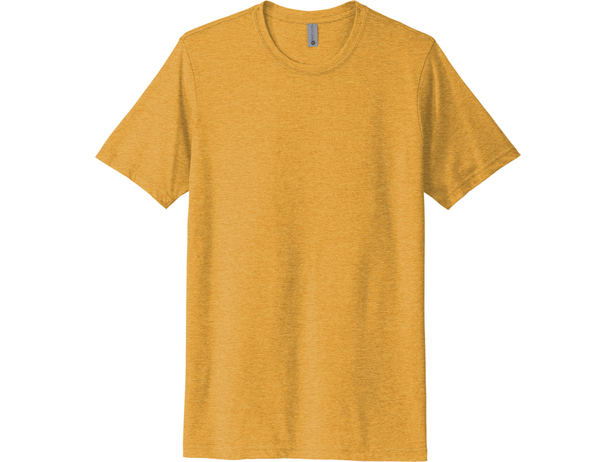 Next Level Apparel® Unisex Poly/Cotton Tee - Gold / XS - T-shirt