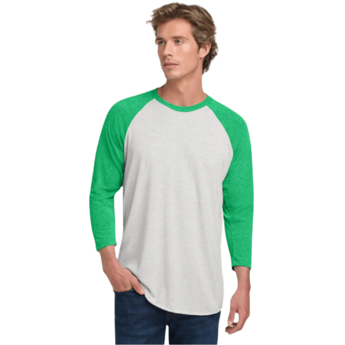 Next Level Apparel® Unisex Tri - Blend 3/4 - Sleeve Raglan Tee - T-Shirts - SwagWear
